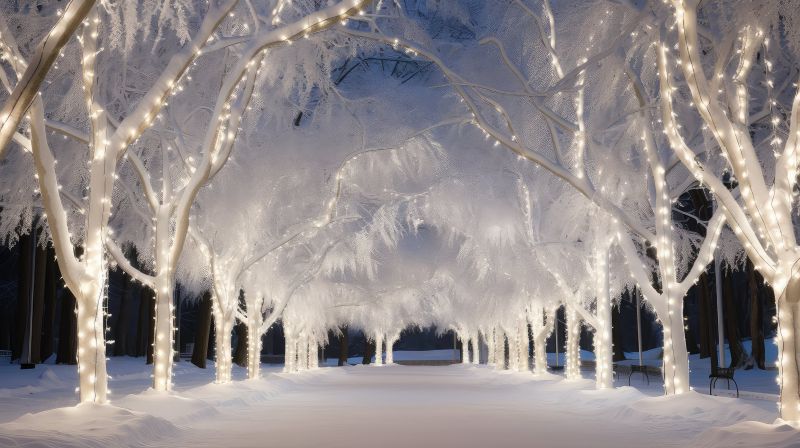 Christmas Lights Installation detail