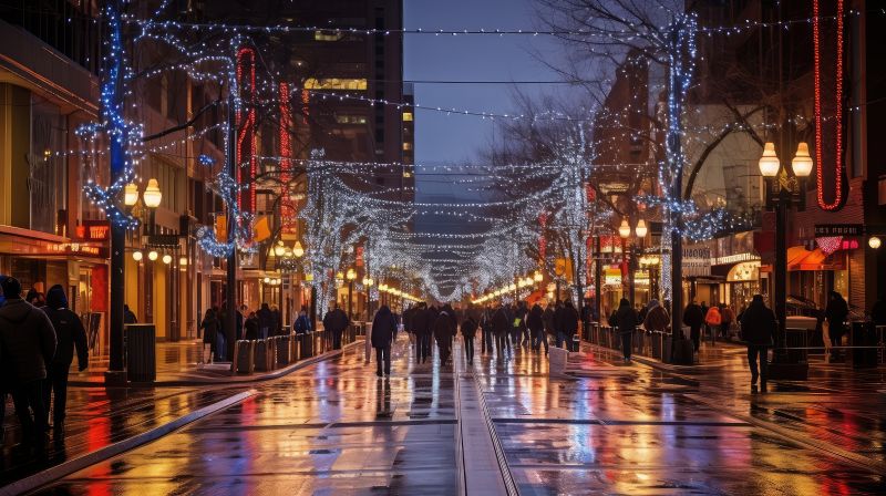 Christmas Lights Installation detail